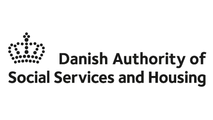 Danish Authority Logo Black White